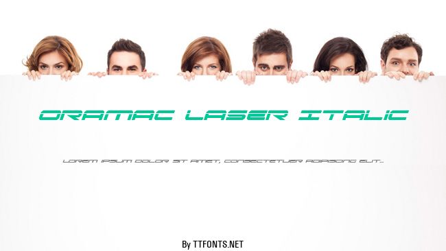 Oramac Laser Italic example